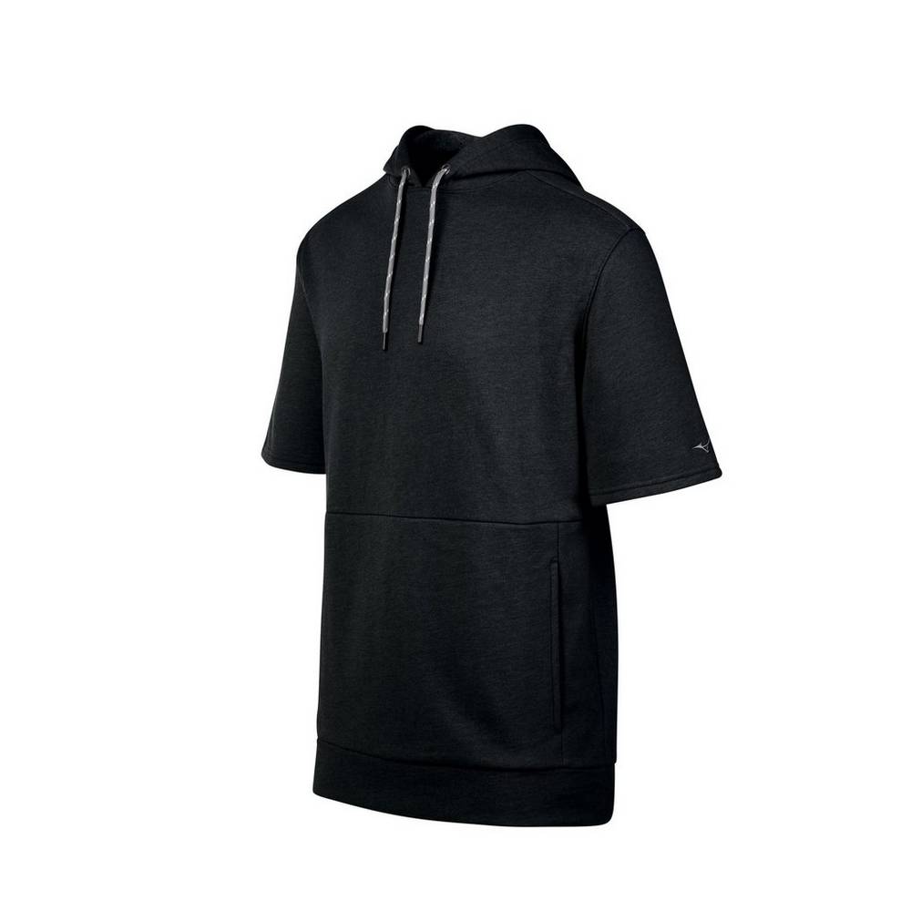 Mizuno Men's Game Time Short Sleeve Hoodie Black (530076-NTP)